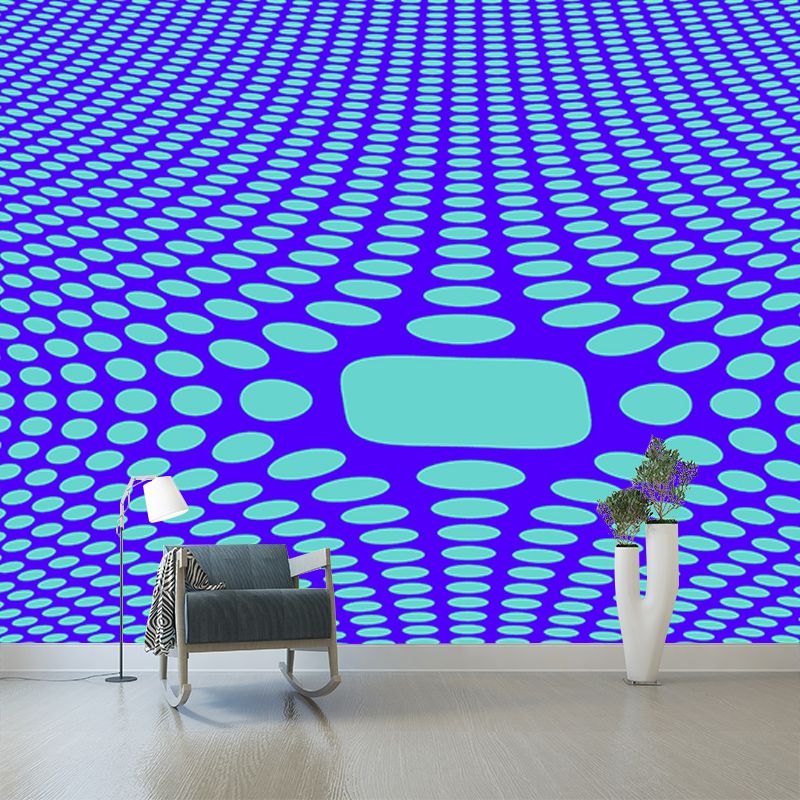 Geometric Full Size Wall Covering for Living Room, Customized Size Available