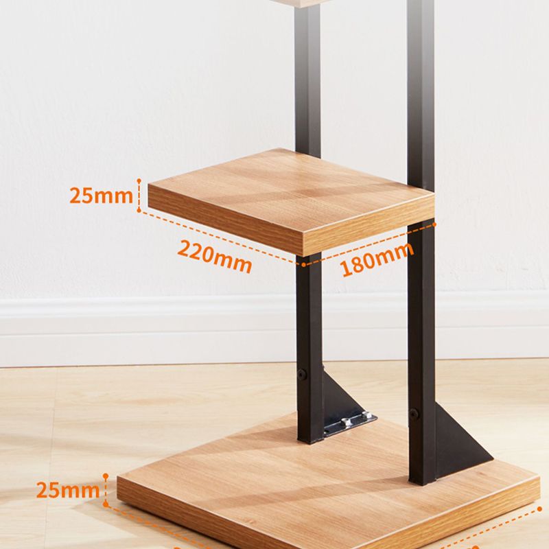 Contemporary Bookshelf Standard Engineered Wood Open Back Bookcase