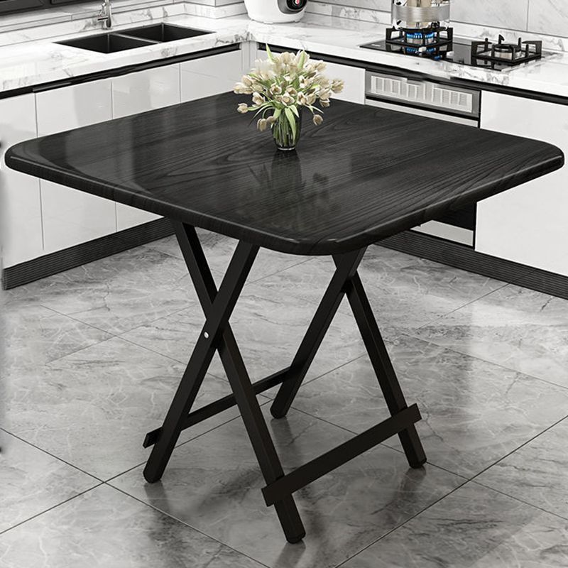 MDF Modern Square Dining Table Mesa de pedestal de acabado mate para el hogar