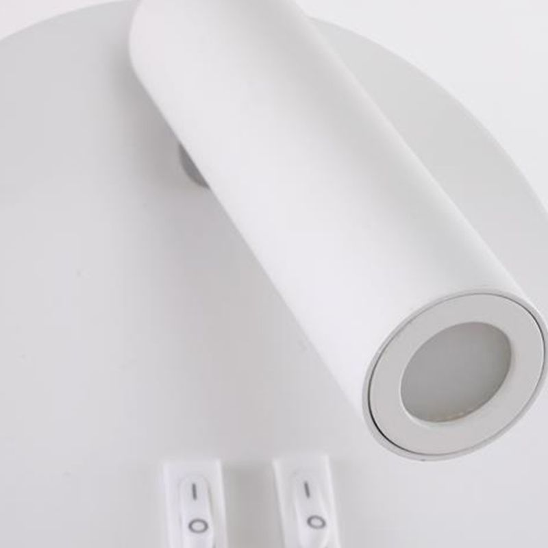 Modern Concise LED Reading Wall Lamp Iron Geometric Wall Light with Acrylic Shade