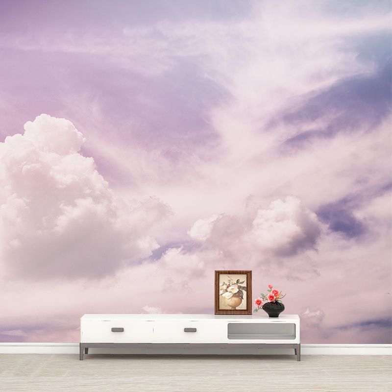 Customized Sky Mural Modern Style Mildew Resistant Dining Room Wall Decor