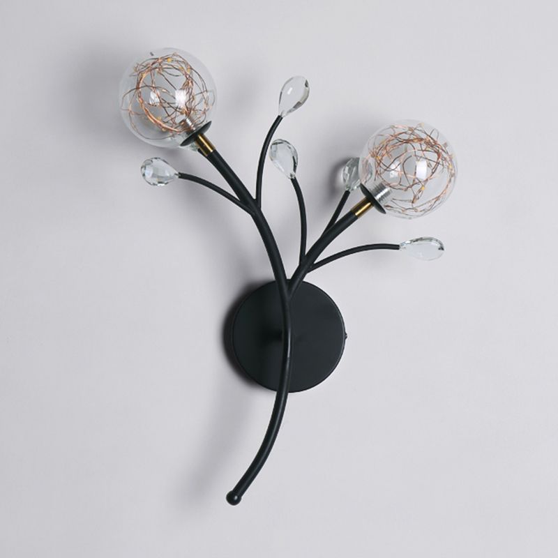 Kugelform Glaswand Licht moderner Stil 2 Leichter Wandhalterung Licht
