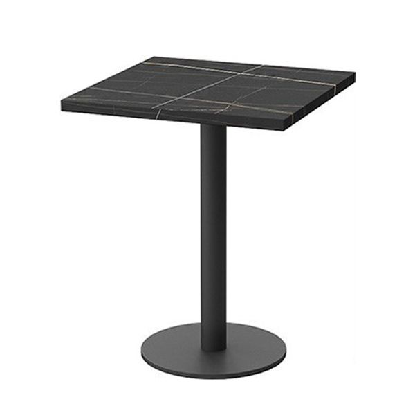 Metal Dining Table Industrial Fixed Dining Room Collection for Home