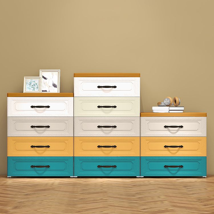 Contemporary Wardrobe Closet with Drawer Plastic Wardrobe Cabinet