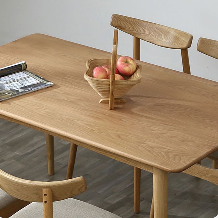 Solid Wood 4 Legs Dining Site Table eigentijdse dinette tafel voor thuiskeuken