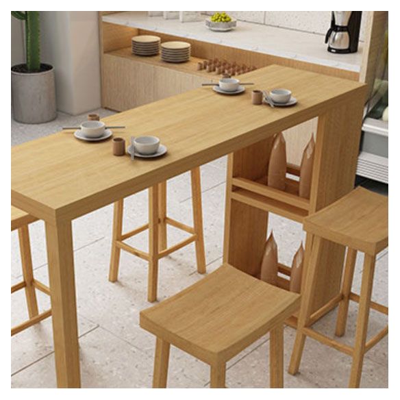 Solid Wood Bar Table Set 1/3/4/5 Pieces Bar Stool and Table Set