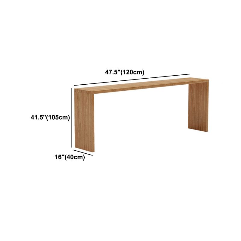 Modern 1/2/5/9 Pieces Bar Table Set Rectangle Bar Table with Wooden High Stools