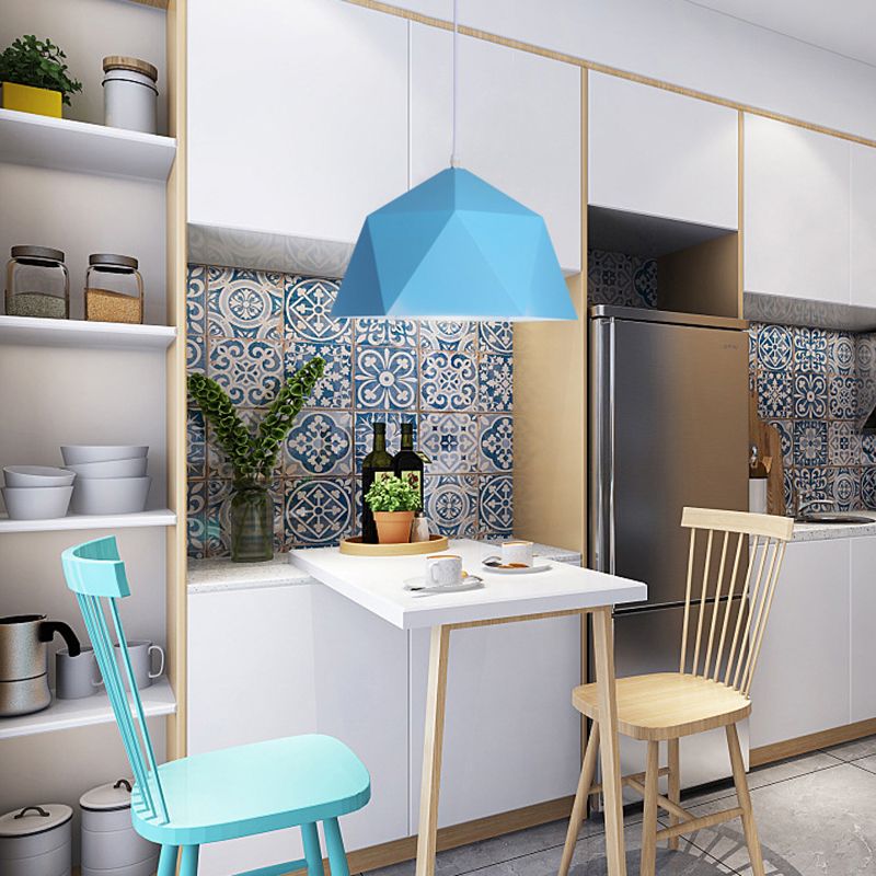 Geometrische Form hängend hängendes hängendes nordisches Metall -Metal -1 -Anhänger -Lampe für das Restaurant