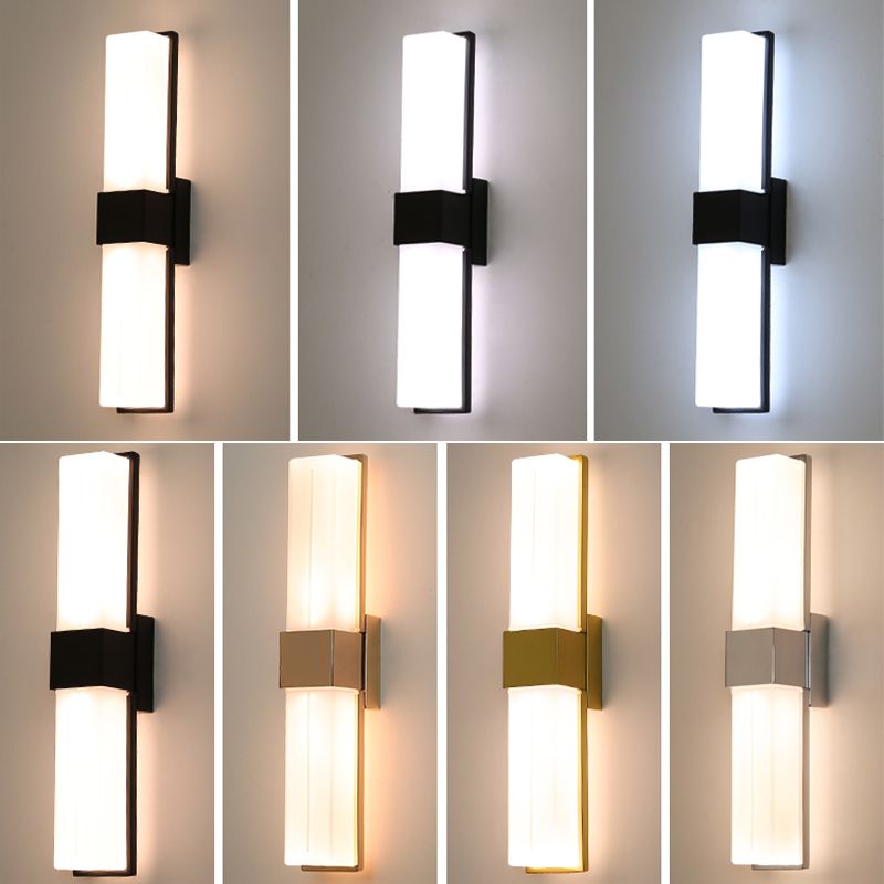 Lámparas de pared LED rectangulares opcionales de 3 color