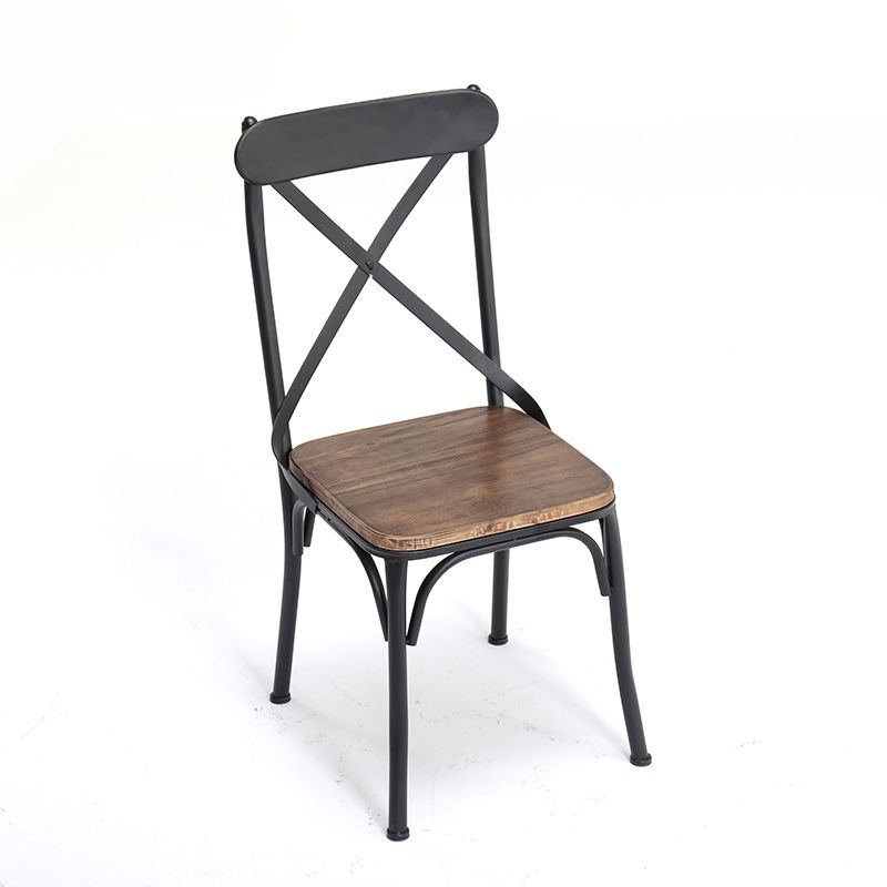 Industrial 1/2/3/5 Pieces Dining Table Set Solid Wood Top Dining Table and Chairs