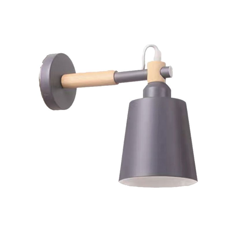 Modern Style Flared Wall Mounted Lamps Metal 1 Light Wall Lighting Ideas
