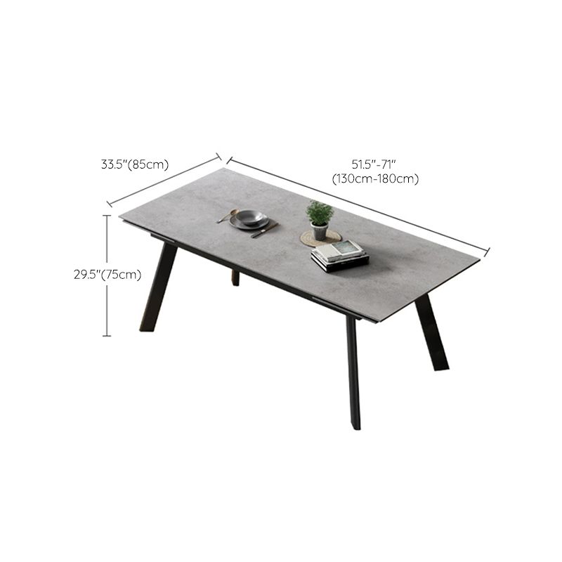 Rectangle Dining Table Modern Extendable Dining Table for Dining Room
