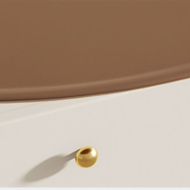Pedestal 2-Piece Coffee Table Set Modern Round Tray Top Cocktail Table with Storage