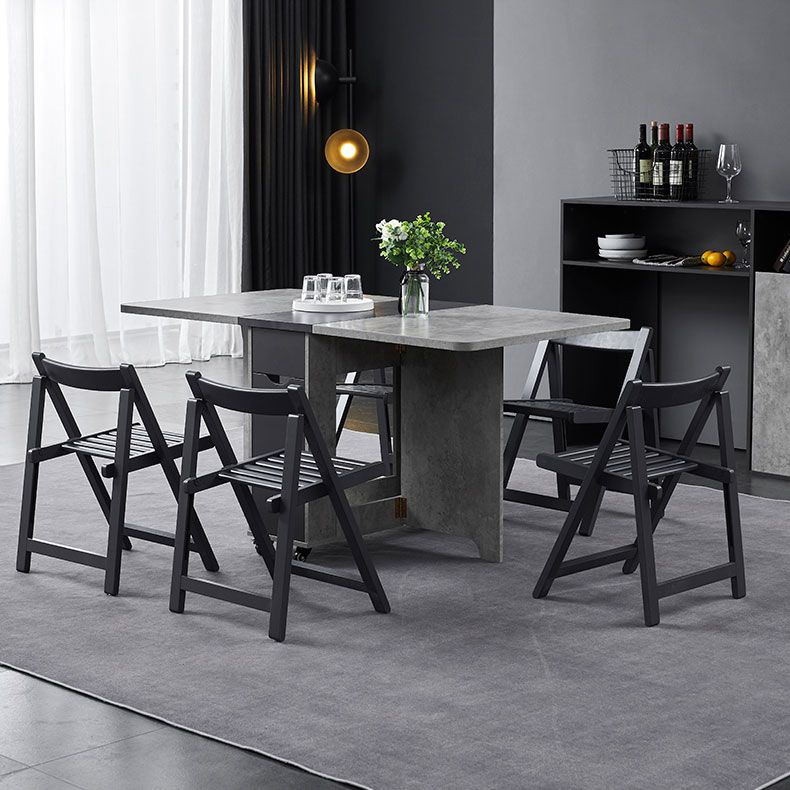 Muebles de estilo de mediados de siglo Mesa de comedor de madera maciza para el comedor en casa