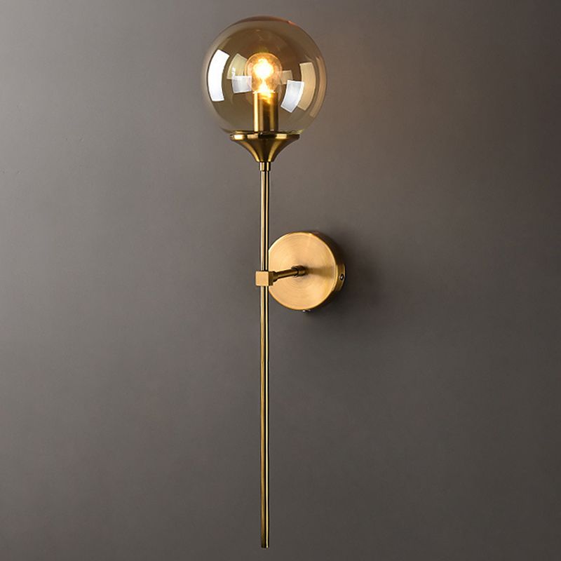 1 luminaire en verre mural clair