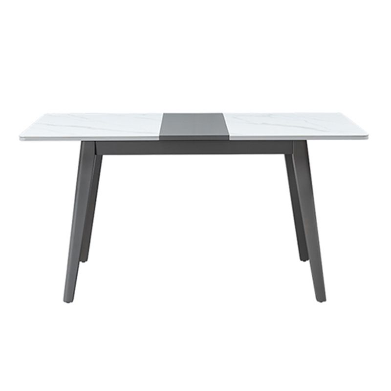 Rectangle Dining Table Set with Gray Legs 1/2/5/7 Pcs Dinette Set for Home