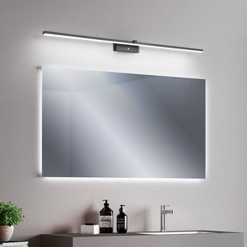 Nordic Style Iron Vanity Light LED Strip Shape Vanity Lamp for Shower Room