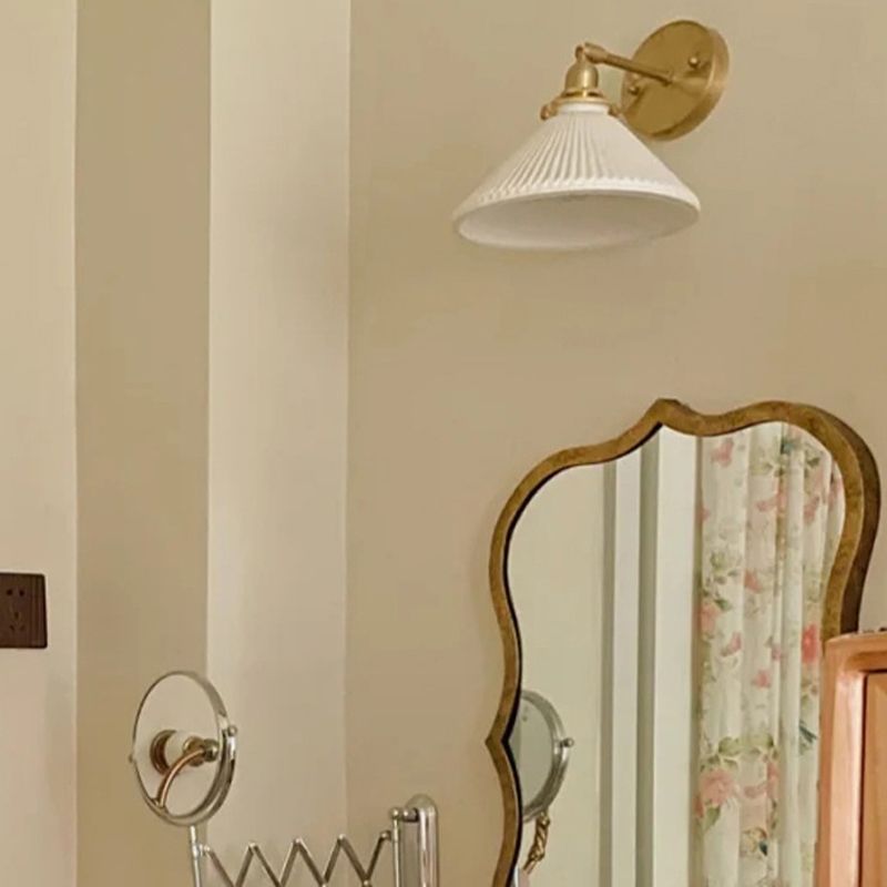 Sentón de vidrio pared apliques moderno 1 cabeza de pared montada en la pared
