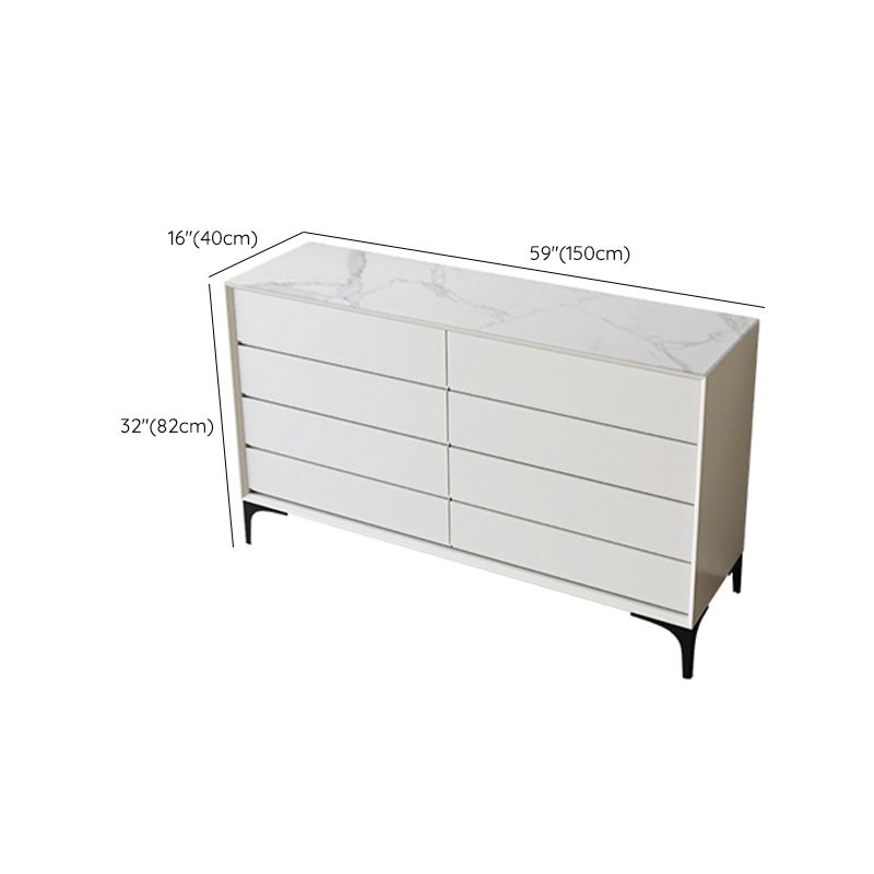 15.6-inch Width Storage Chest Contemporary Dresser with 4/5/6/8 Drawers