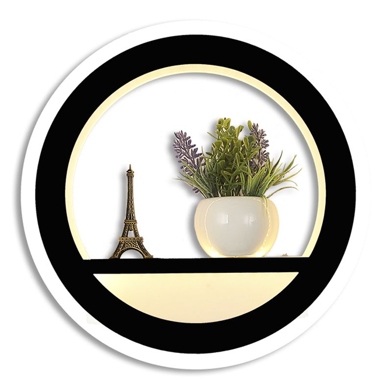 Modern Round Household Wall Sconce Fixture Simple Wall Light for Bedroom Sitting Room