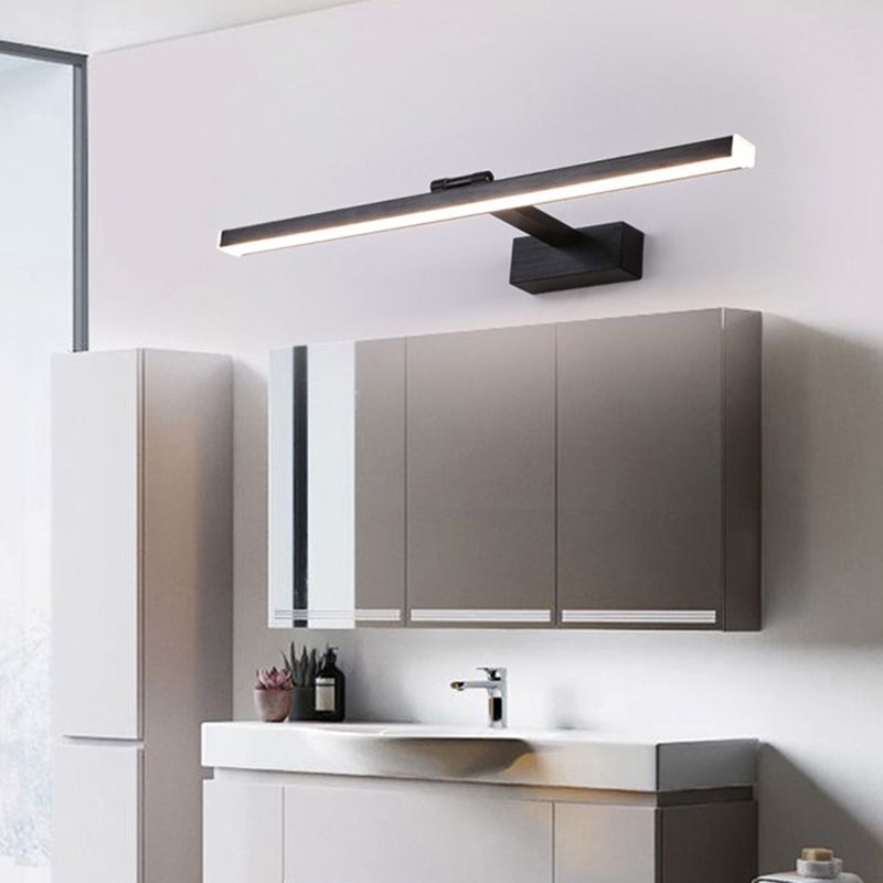 Lampada montata a parete a parete illuminazione a parete da bagno a LED NORDICO in nero in nero
