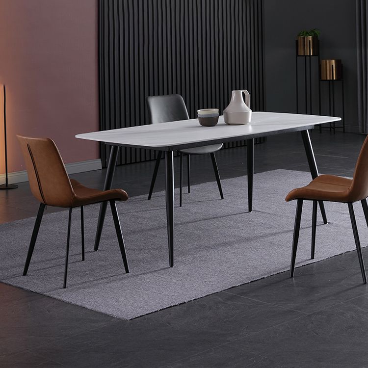 Hedendaagse gesinterde stenen top standaard eettafel rechthoek eettafel voor keuken