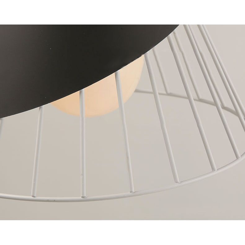 Modernism Cone Pendant Light 1 Light Aluminum and Wood Pendant Ceiling Light in Black/Blue for Dining Table