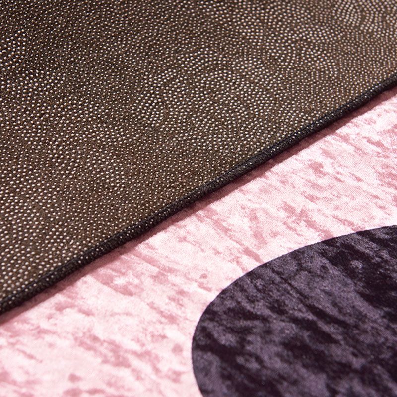 Navy Modern Rug Animal Pattern Polyester Area Carpet Stain Resistant Rug for Bedroom