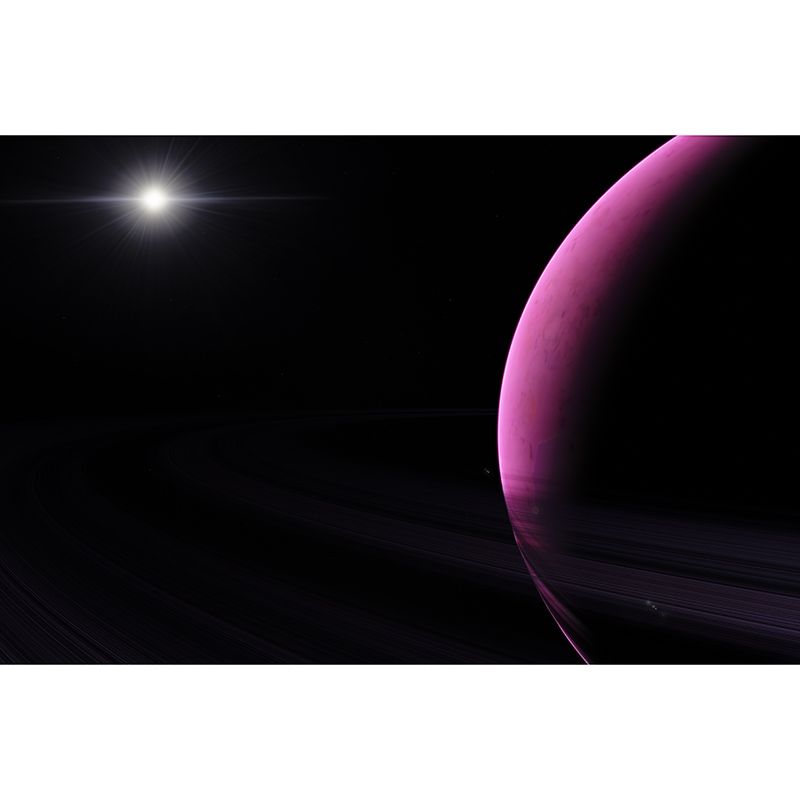 Outer Space Mural Stain-Resistant Wall Decor for Guest Room, Personalized Size