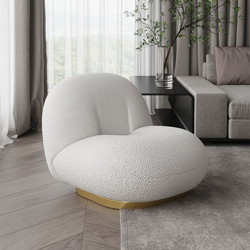 Modern 1-seater Wool Sofa 25.59" H Armless Sofa for Living Room