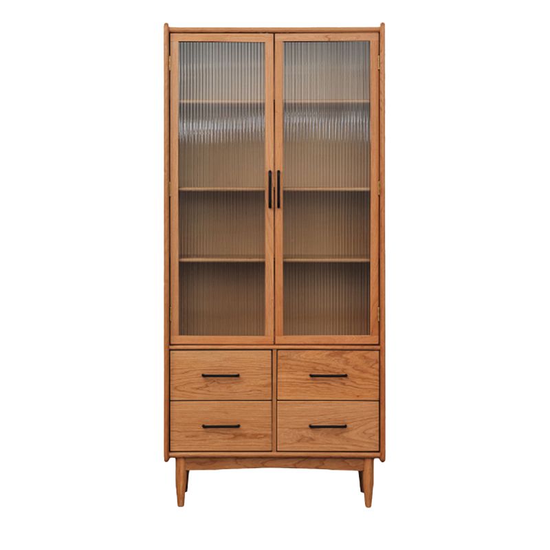 Simplicity Rectangle Storage Cabinet Solid Wood Accent Cabinet