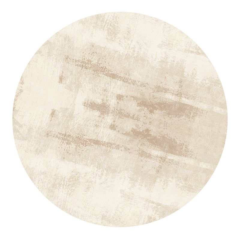 Moderne Kontrastfarbe Fläche Teppichbraun Polyester Fläche Teppich Anti-Rutsch-WASY-Pflege Teppich für Wohnzimmer