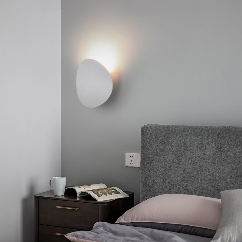 Lámpara de pared circular de aluminio de pared de pared LED minimalista moderna para espacios interiores