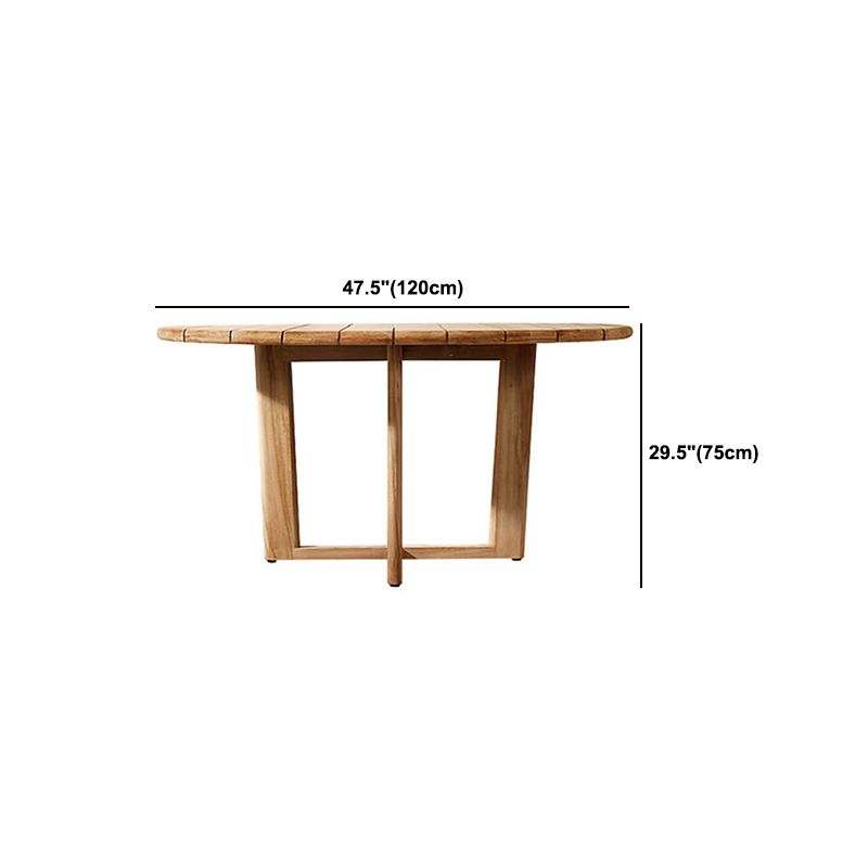 Bohemian Style Solid Wood Dining Table Set 1/5 Pieces Dining Table Set for Outdoor