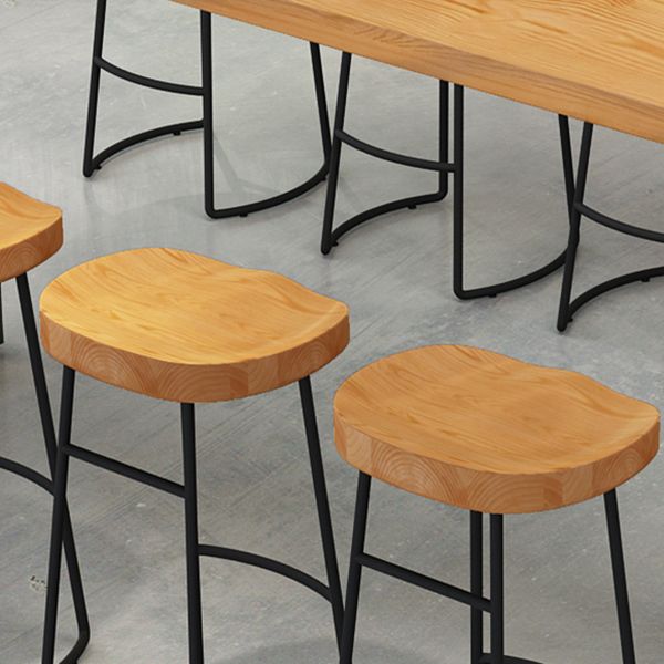 Glam Solid Wood Pub Dining Set 1/2/4/7/9 Pieces Natural Counter Set for Coffee Shop