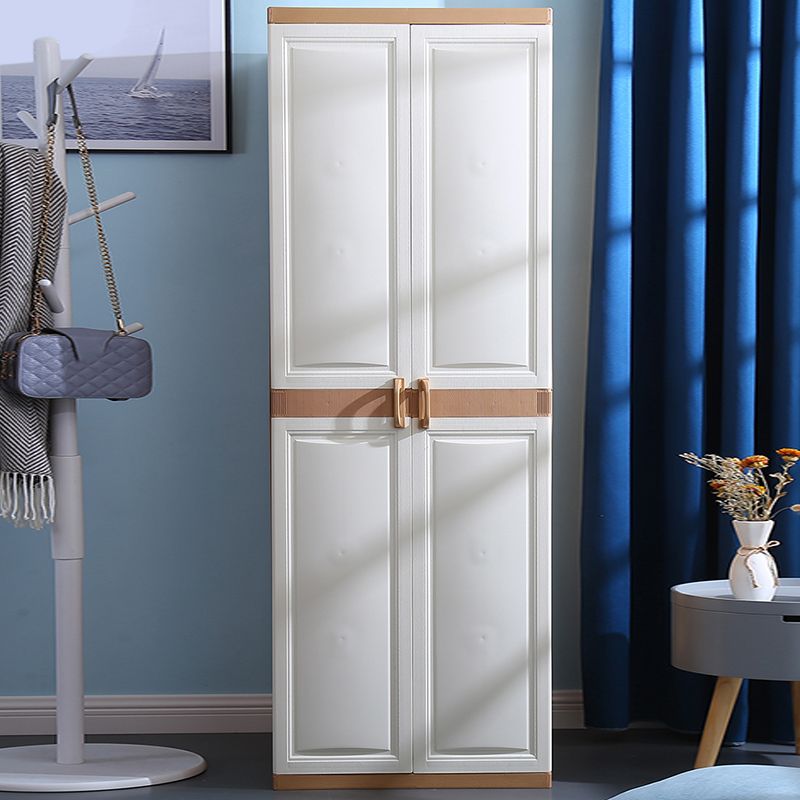 Modern Adjustable Shelves Wardrobe Armoire Freestanding Plastic Wardrobe