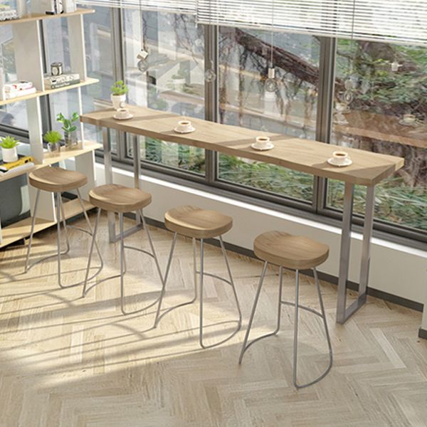 1/2/5 Pieces Counter Height Set Modern Solid Wood Pub Table Set