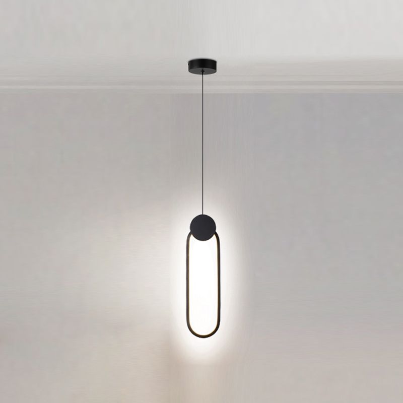 Forme géométrique en métal Lumière suspendue moderne 1-Light suspendu luminaire de montage