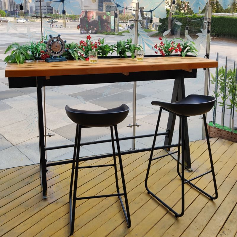 Manufactured Wood Bar Set 1/3 Pieces Industrial Rectangle Pub Table Set