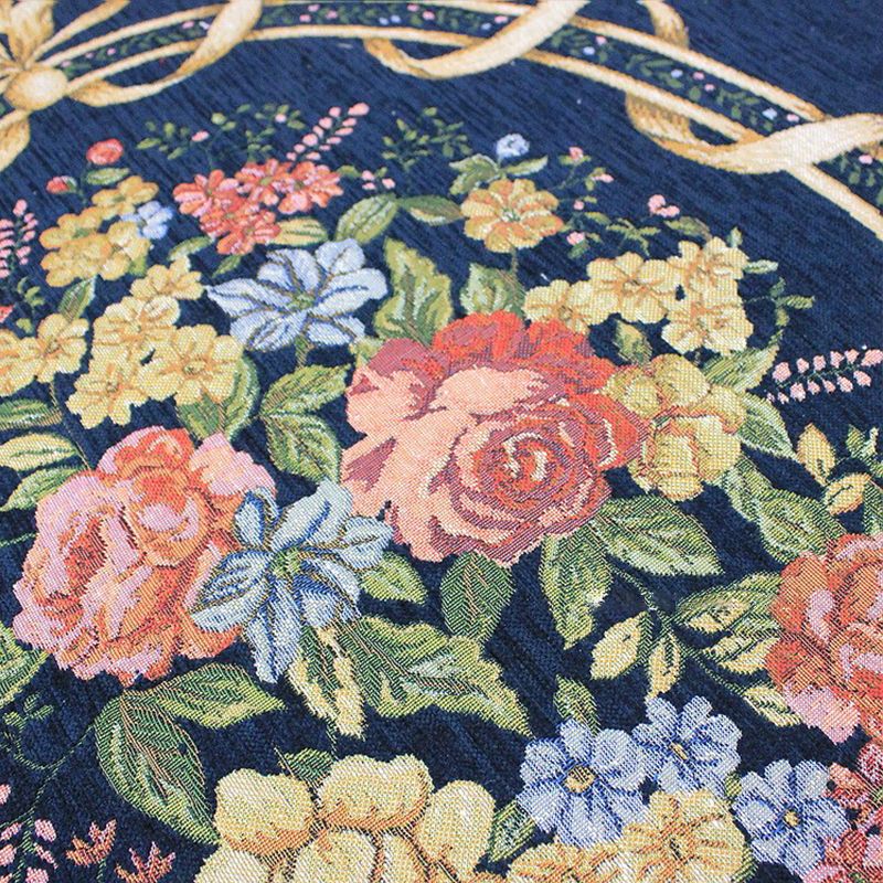 Pastoraler Toilettenteppich, mehrfarbig, Vintage-Teppich, Baumwolle, pflegeleicht, rutschfest, für Schlafzimmer