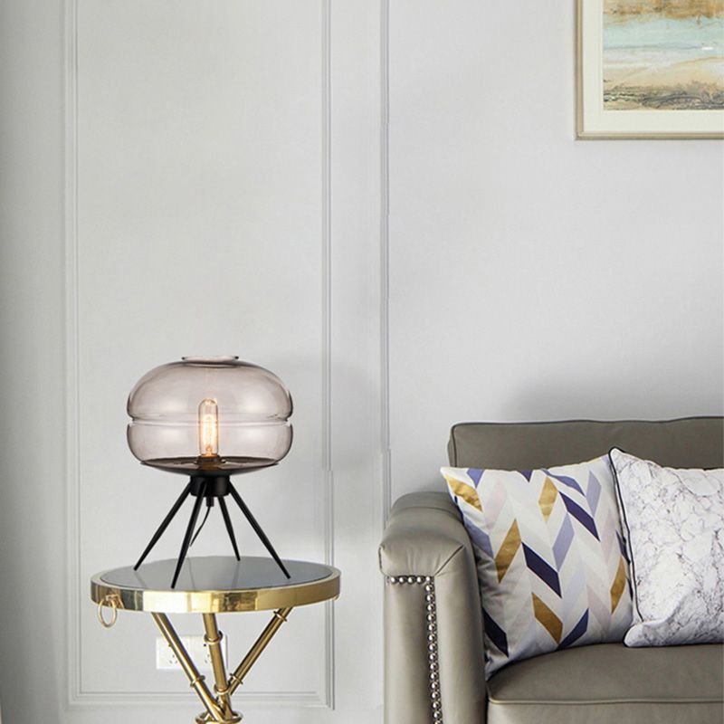 Lampada da comodino in vetro lampada da tavolo ultramoderna Semplicità per camera da letto