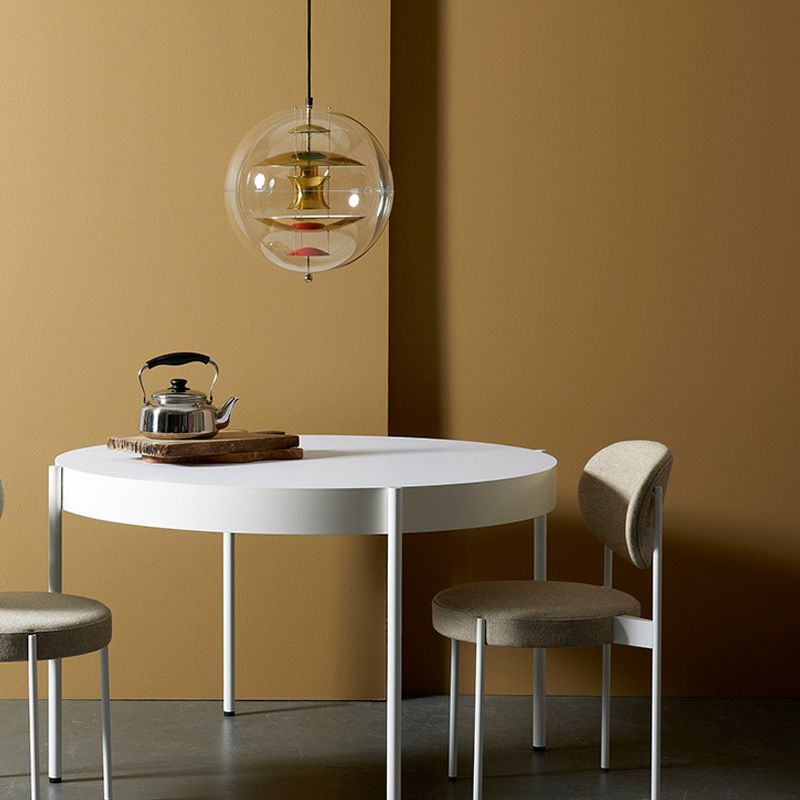 Lampe à suspension en acrylique transparent sphérique minimaliste 1 éclairage lumineux Light pour le café