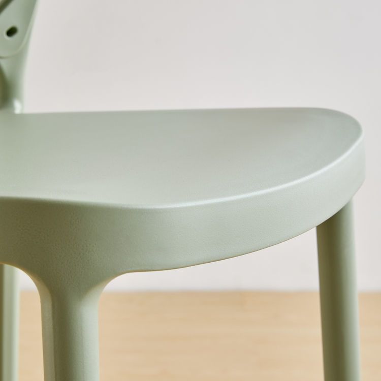 Modern Bar-stool Plastic Counter Bar Stool with Plastic Legs for Kitchen