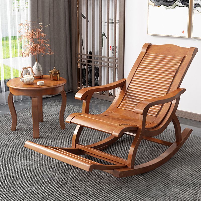 Modern Solid Wood Rocker Chair Spindle Rocker Chair for Living Room