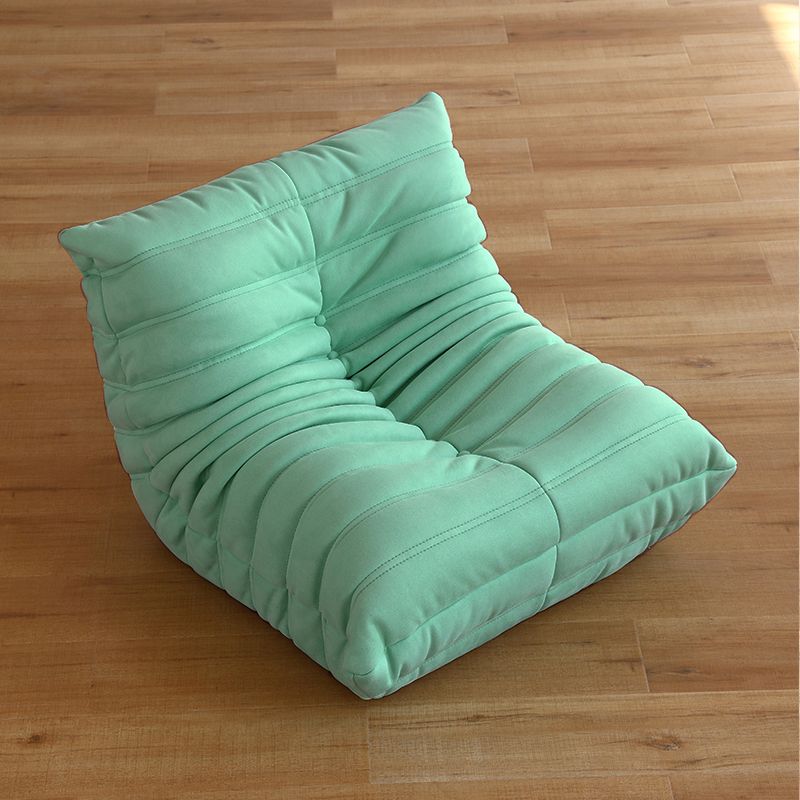 Armless Solid Color Accent Chair Set with Fabric Seat for Children