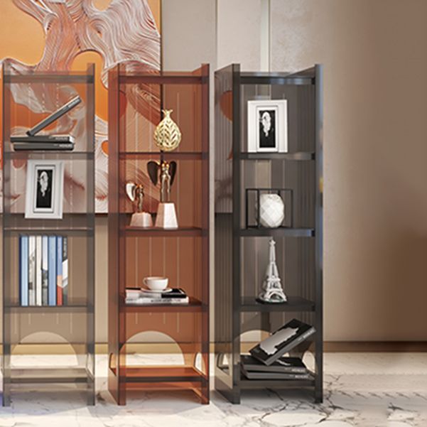 Acrylic Closed Back Storage Bookshelf Nordic Home Office Standard Bookcase
