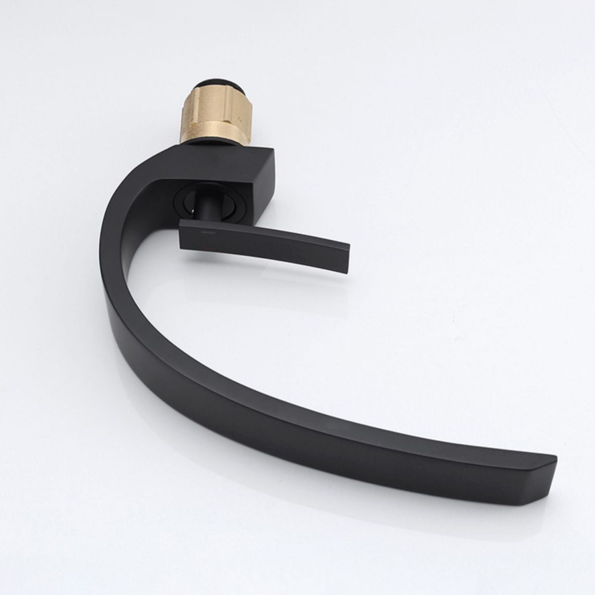 Waterfall Spout Widespread Lavatory Faucet Modern Lever Handles Sink Faucet