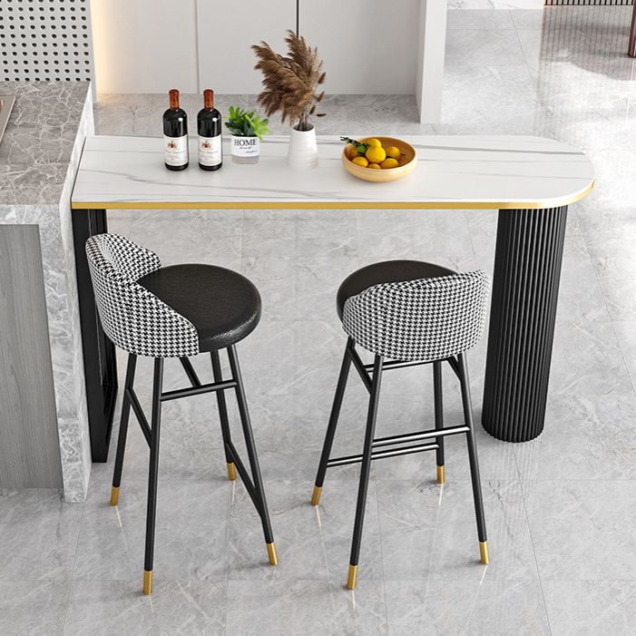 Bar Table Stone Top 42-Zoll-Höhe des industriellen Stils für Küche