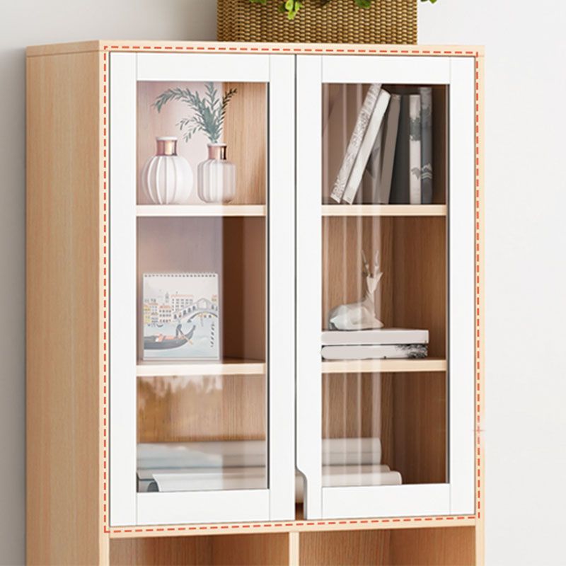 Closed Wooden Bookcase Modern Home Living Room Bedroom Standard Bookshelf
