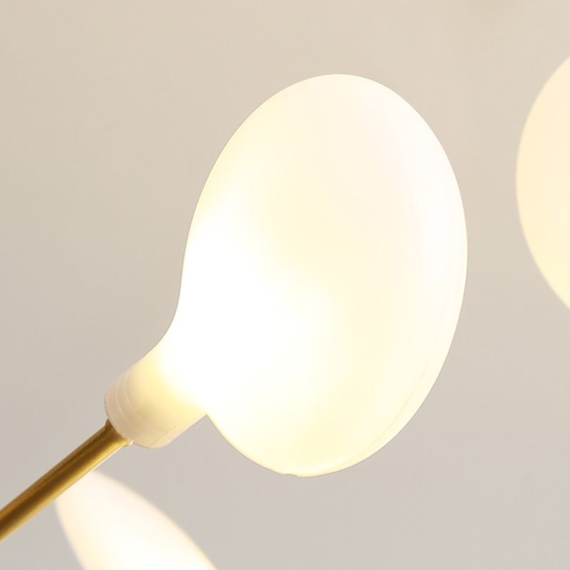 Multi Light Firefly Hanging Chandelier Modern Style Metal Hanging Lamp with Acrylic Shade